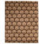 Tapis unique en laine noué à la main brun clair / brun clair 8 pi x 10 pi 1 po nouvel âge 18/20