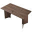 Bureau de direction de 160 cm (63 po), capacité de charge de 113 kg (250 lb), grande table de bureau rectangulaire moderne, table de direction robuste en bois avec passe-câbles, montage facile, noyer, conçue pour le travail, les études et l'écriture