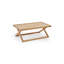 Solid Wood Cross Legs Coffee Table