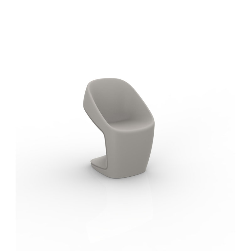 Ufo Patio Dining Side Chair, Ecru