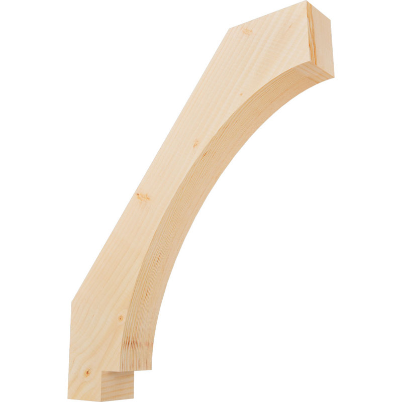 Attelle impériale du genou, Sapin de Douglas, Lisse, H 26 po x l 3,5 po x P 22 po