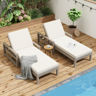 Outdoor Lounge Chairs Set Of 2
