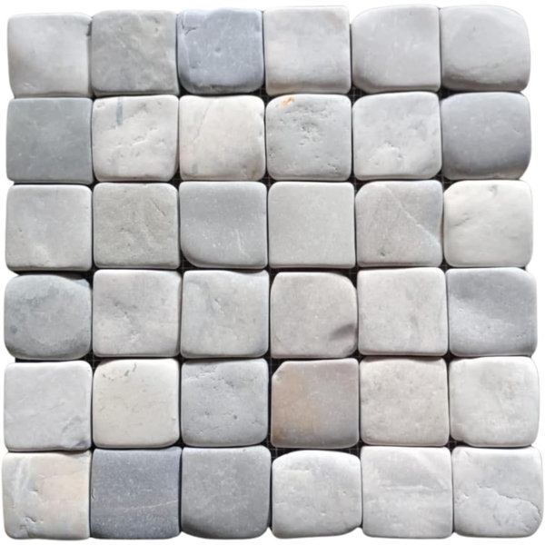 CNK Tile Mix Pebble Square Mosaic Tile 2"X2"