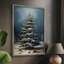 «Christmas Holiday Art» CDLxxx, reproduction d'art encadrée - bois massif-411522883