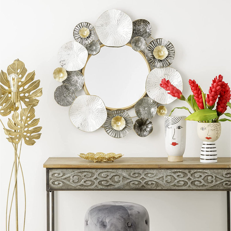 Alexcia Metal Flat Wall Mirror