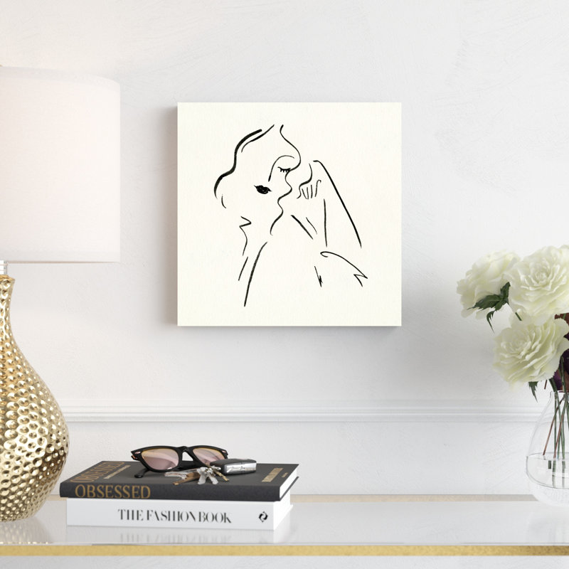"Simple Study II" par Victoria Borges, impression sur toile, H 12 po x l 12 po, Toile tendue