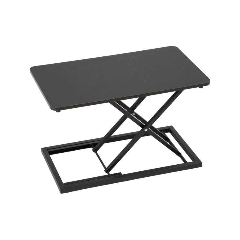 Adjustable Metal Base Floating Desk, Black