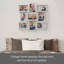 Cadre photo 18 po x 18 po, 9 photos, 4 x 6 po et 5 po x 6 po, blanc