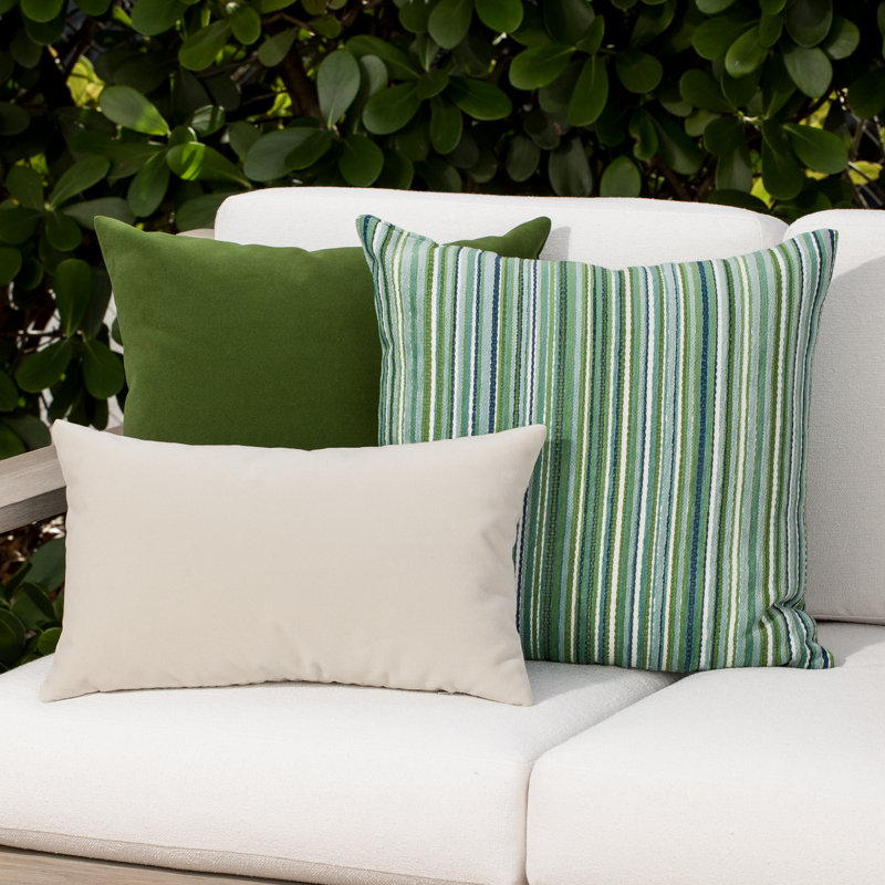 Lush Velvet Spice Square Performance Pillow Cover & Insert, Nature