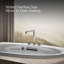 Baignoire encastrée ovale avec surface chauffante-14673389