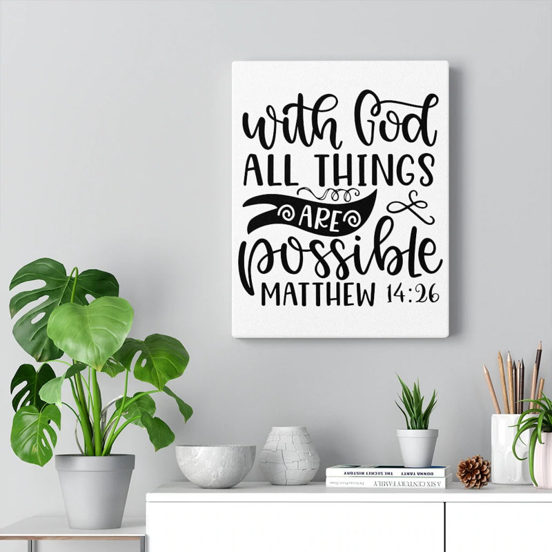 God Matthew - Wrapped Canvas Print, 36cm H x 28cm W