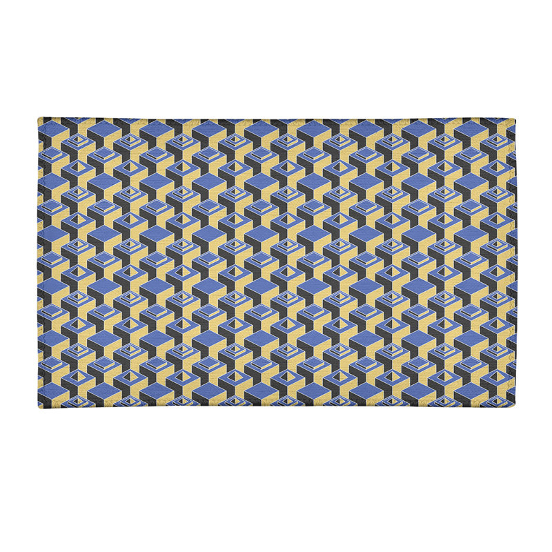 Chenille Geometric Indoor Rug, Rectangle 2' x 3'
