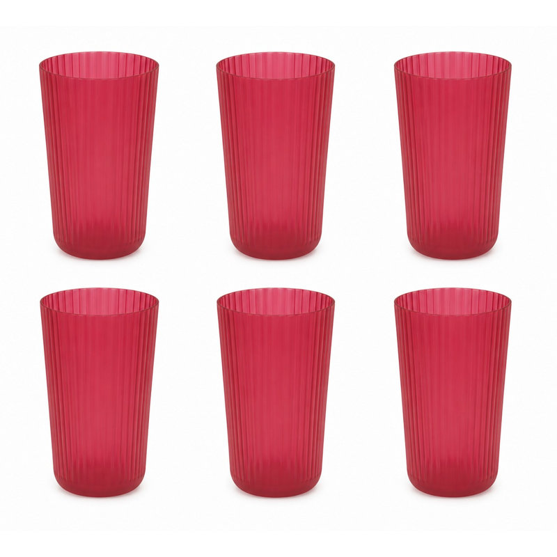 Verre à boire Mesa PP - Betterave - 22 oz - Ensemble de 6, Beet, 22 oz