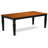 7 Piece Modern Dining Table Set Consist of a Rectangle Wooden Table with Butterfly Leaf and 6 Dining Room Chairs, Black & Cherry-20549047-49668353