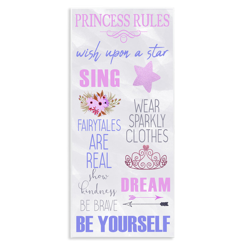 "Rules for Princesses", art mural, par Kim Allen