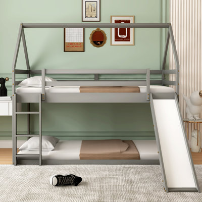 Ambrette Kids Twin Over Twin Bunk Bed
