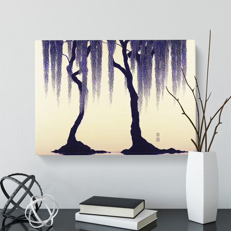 Elegant Weeping Willow Trees - Wrapped Canvas, 35cm H x 50cm W x 3cm D