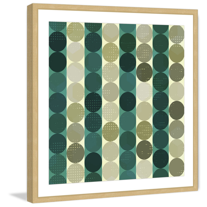 « alternating rows », reproduction d’art encadrée, H 24 po x l 24 po x P 1,5 po, Encadré naturel