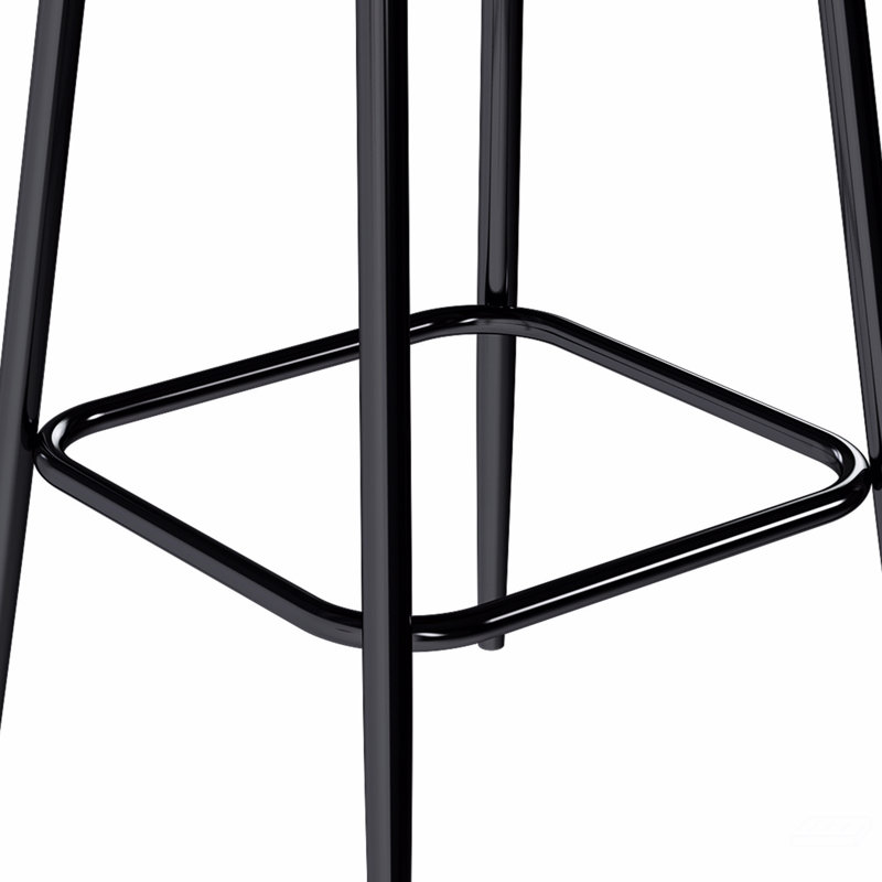 Tabourets de bar modernes avec mécanisme pivotant, sièges rembourrés en polyuréthane avec support pour le dos et pieds en métal