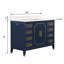 35'' H X 48' W Solid Wood Freestanding Bath Vanity With Carrera Quartz Top And Single Sink-1948193235