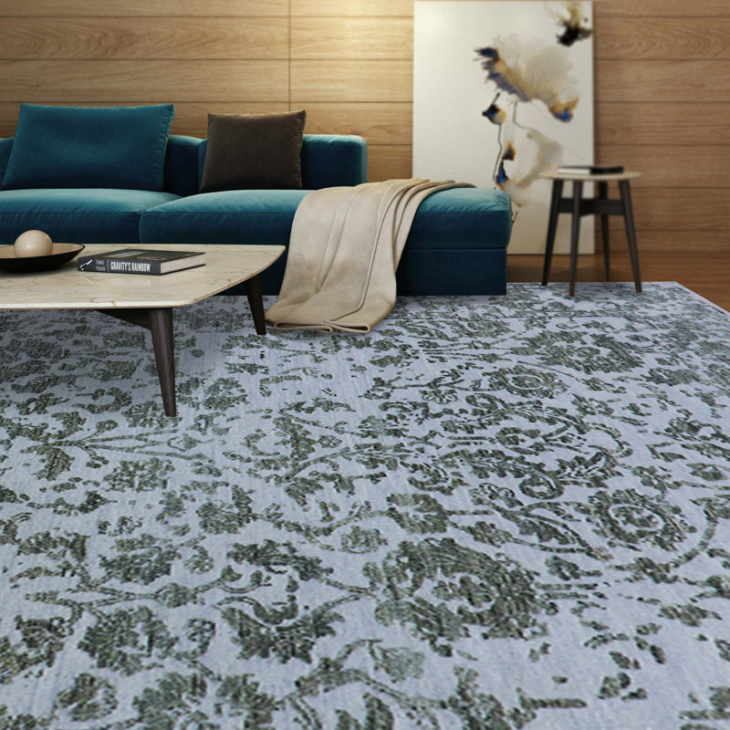 Floral Area Rug, Rectangle 9' x 12'