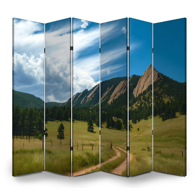 Cloison pliante 6 panneaux paravent Royal Flatirons Boulder Colorado, Couleur 4