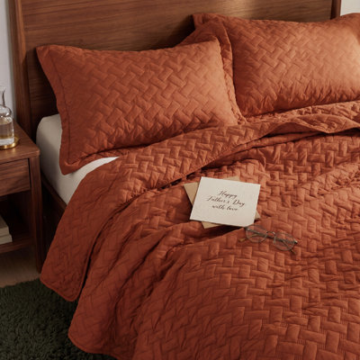 Quilts Lightweight Bedspreads with Basket Weave Pattern, Soft Quilt Bedding Set, Hazel Comforter Set Coverlet