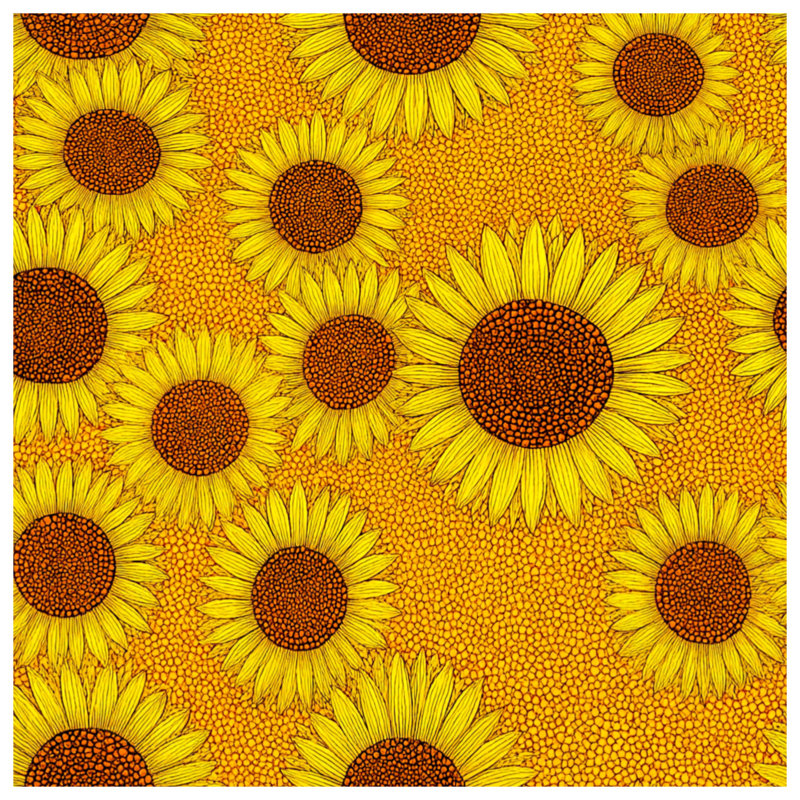 Coussin Sunflower, 14 X 14 pouces