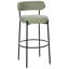 Rodin Upholstered Counter Stool with Metal Frame-679684316