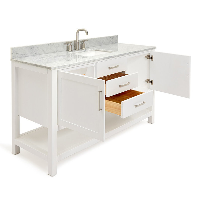 Bayhill 61'' W Single Vanity, White
