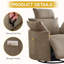 Fauteuil inclinable rond pivotant avec appui-tête réglable, alimentation et options manuelles-481345624-481345627