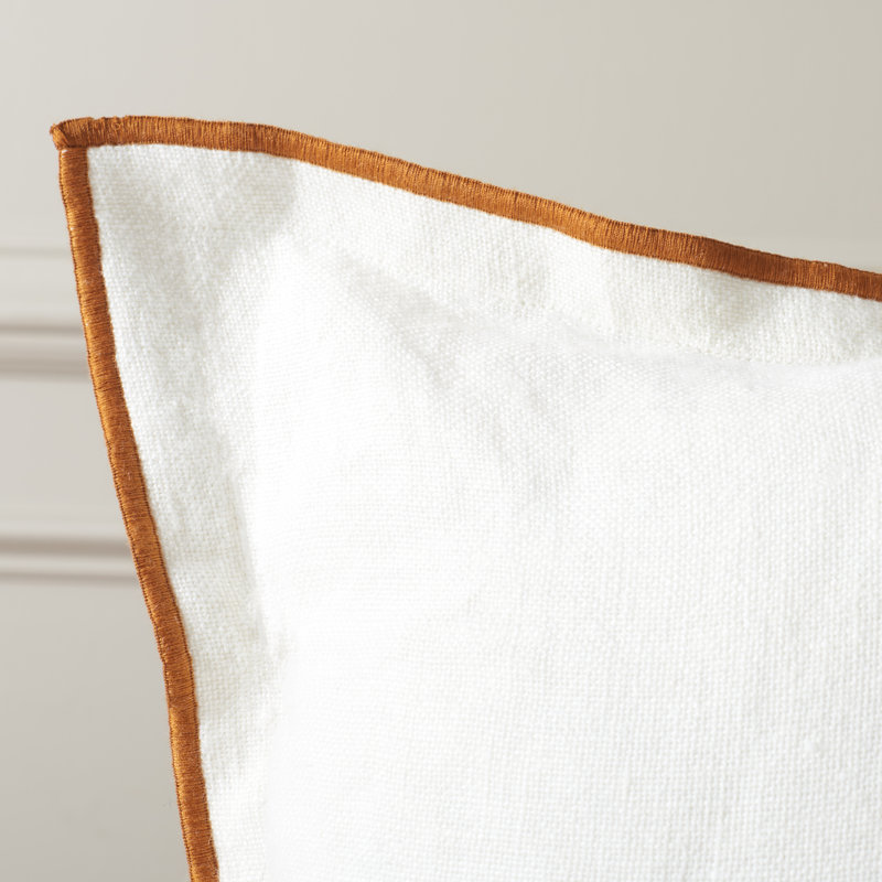 Housse et insert de coussin carré en lin 