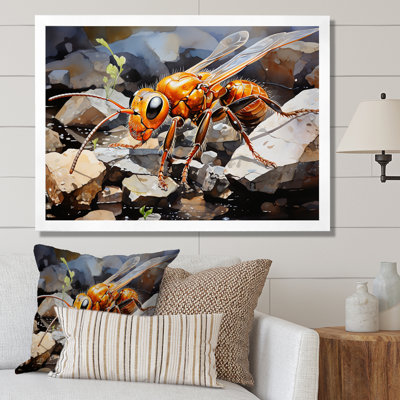 Golden Pathway Golden Ant sur impression sur toile