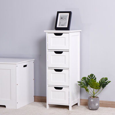 White Bathroom Cabinet With Spacious Drawers To Accommodate Your Needs Chic Storage Smooth Drawer Slides For Easy Access
