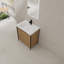 Meuble-lavabo sur pied 36 po avec lavabo en résine et 2 portes d'armoire à fermeture en douceur