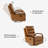 Azilda 29" Wide Genuine Leather Manual Swivel Rocking Standard Recliner-1729392567