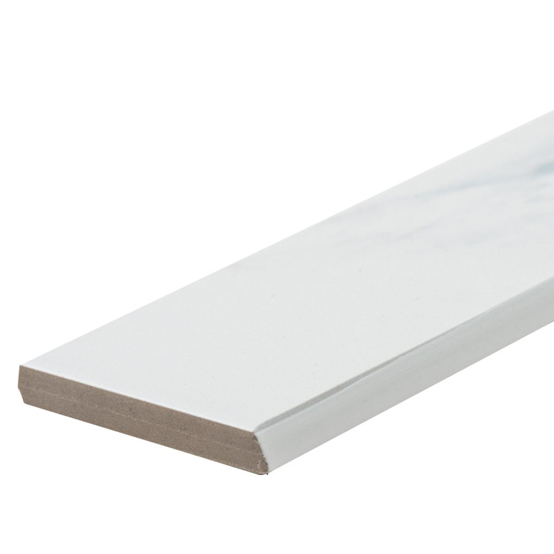 Minerva 2''x13'' Matte Ceramic Bullnose Trim Gray