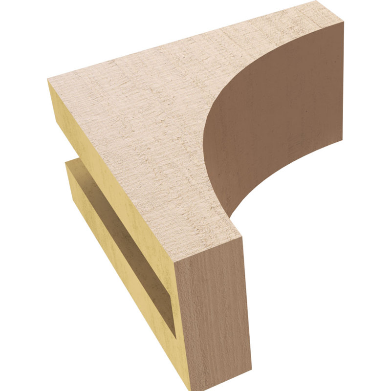 Bois de cèdre brut StockportThane Corbel, apprêté brun clair Stockport, H 6 po x l 3 po x P 6 po