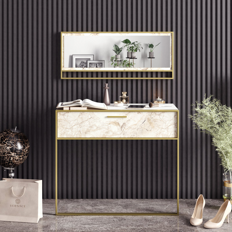 Console 35" pois, Blanc