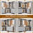  Betton 86.8" W Closet System with 6 Drawers and 4 Hanging Rods-659176968