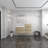Moreno Bailey Wall Mounted 1 Single Combined Vanity Unit Bathroom Vanity With Acrylic Top