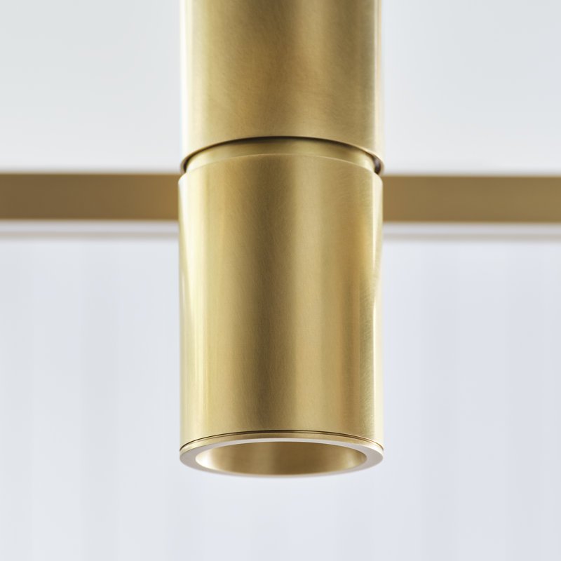 Halo 1 - Light LED Pendant, Natural Brass