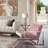 Luxe Accent Chair In Blush Pink Tufted Velvet Fabric With Polished Gold Stainless Steel Frame-116725853-82195272