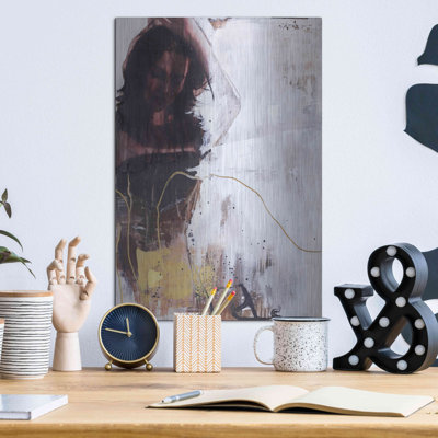 Art mural en métal «Yellow Era 1» par Design Fabrikken