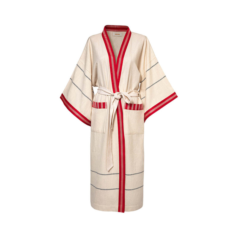 Long Pesthamal Kimono Red