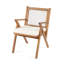 Ensemble de salle à manger extensible 7 pièces avec table en bois d'acacia et chaises à dossier en corde