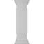 Poteau d'extrémité Newel avec panneau, chapiteau plat et garniture de base (trousse d'installation incluse)-83842542
