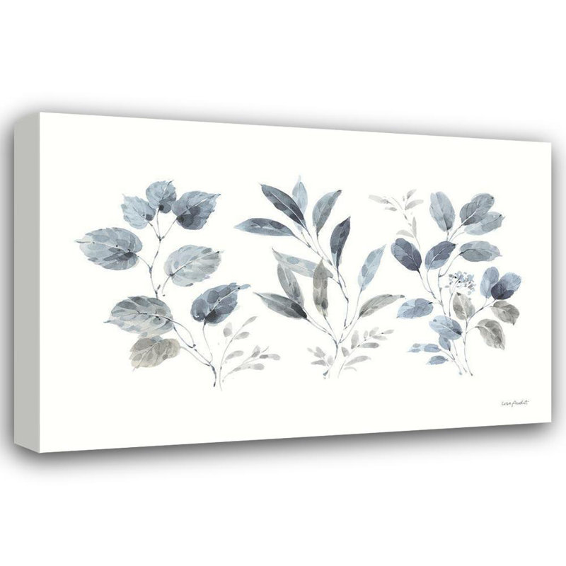 Red Barrel Studio® Audit, Lisa Gallery Wrapped Canvas Art Titled: Dancing Leaves I, 33" H x 48" W
