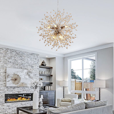 Luminaire suspendu de style pissenlit rustique Barnali