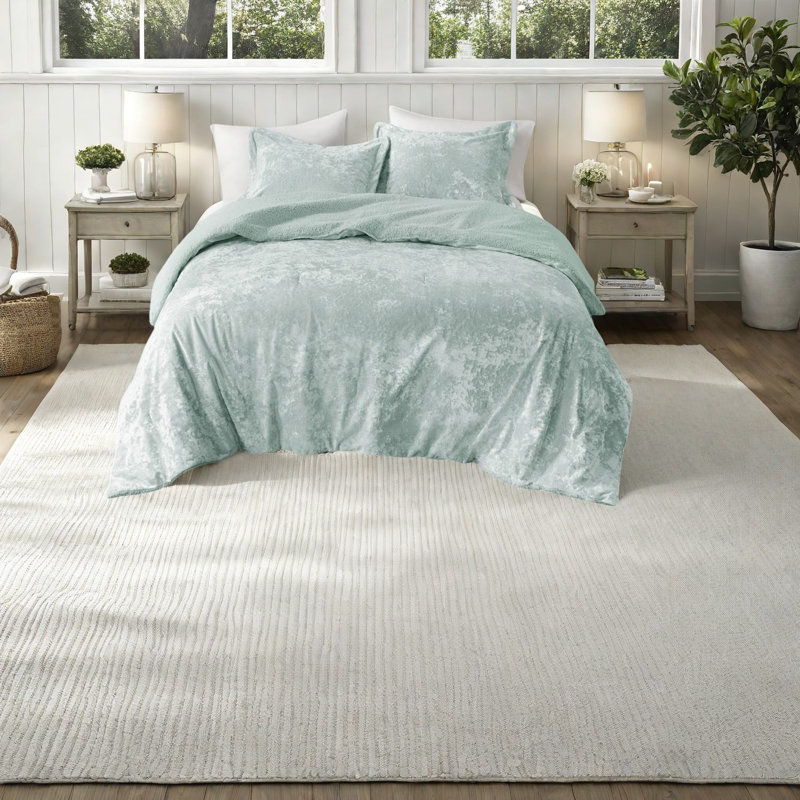 Luxueux ensembles de literie en velours réversible, Aqua Comfort pour la maison